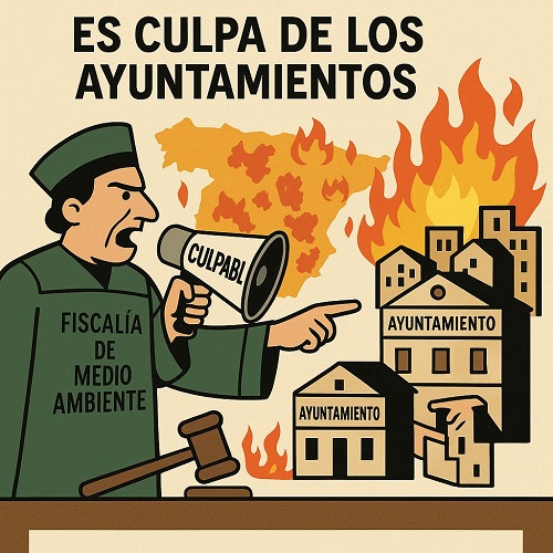 ¿LO ÚLTIMO DE LOS INCENDIOS? LA CULPA ES DE LOS AYUNTAMIENTOS.