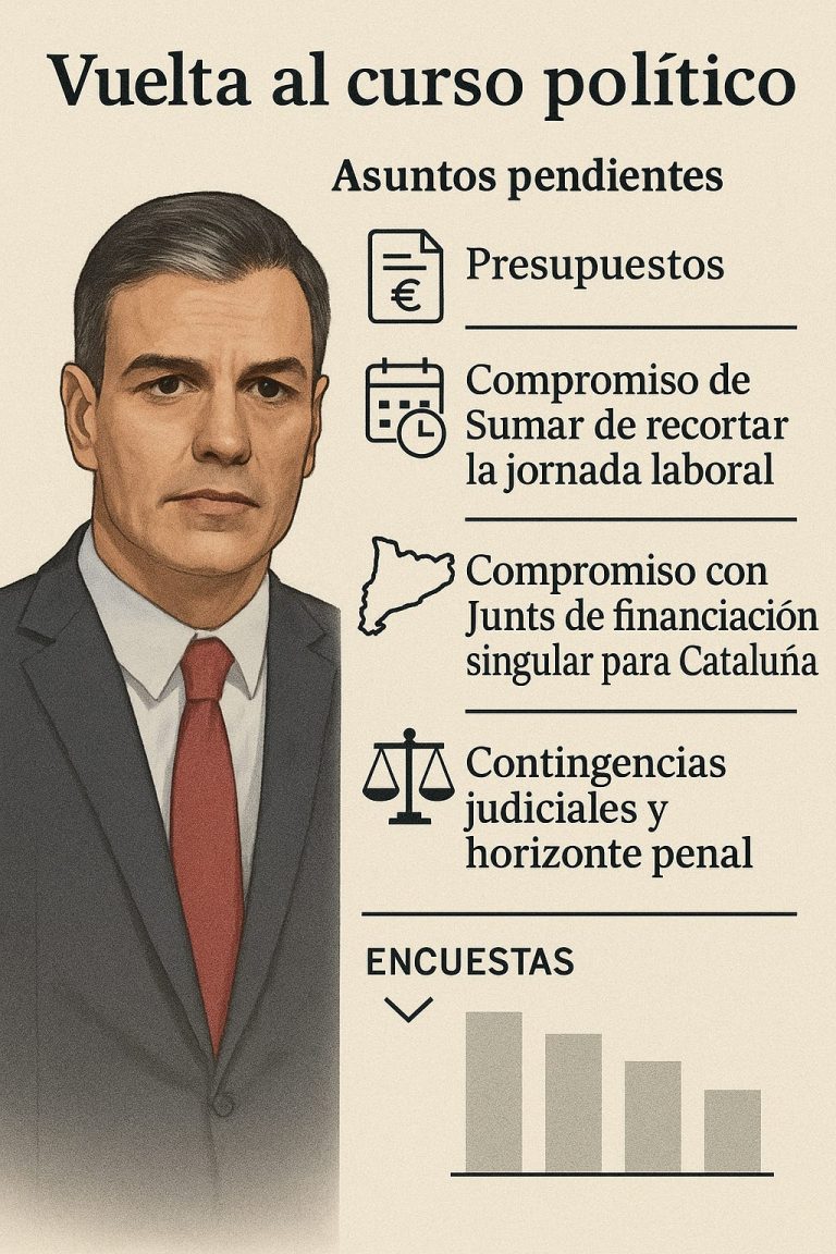 ‘VUELTA AL COLE’ CON EL CURSO EMPANTANADO.