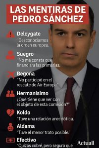 A SÁNCHEZ «NO LE CONSTA» LA VERDAD.
