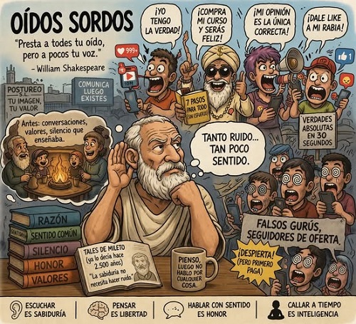 A PALABRAS NECIAS, OÍDOS SORDOS