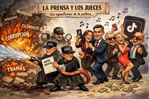 LA LIBERTAD DE PRENSA Y LOS JUECES (o cómo sobrevivir al país donde el problema no es el incendio… sino el que trae el extintor)
