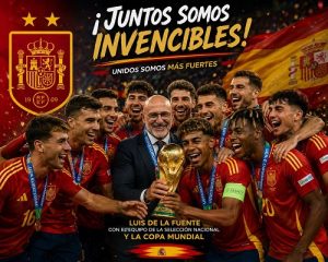 ¡VIVA ESPAÑA! ¡JUNTOS, SOMOS INVENCIBLES!