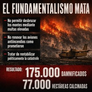 INCENDIOS: LA INEPTITUD, MATA.