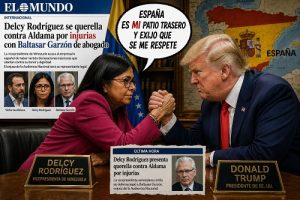 DELCY RODRÍGUEZ SE QUERELLA CONTRA ALDAMA CON GARZÓN DE ABOGADO