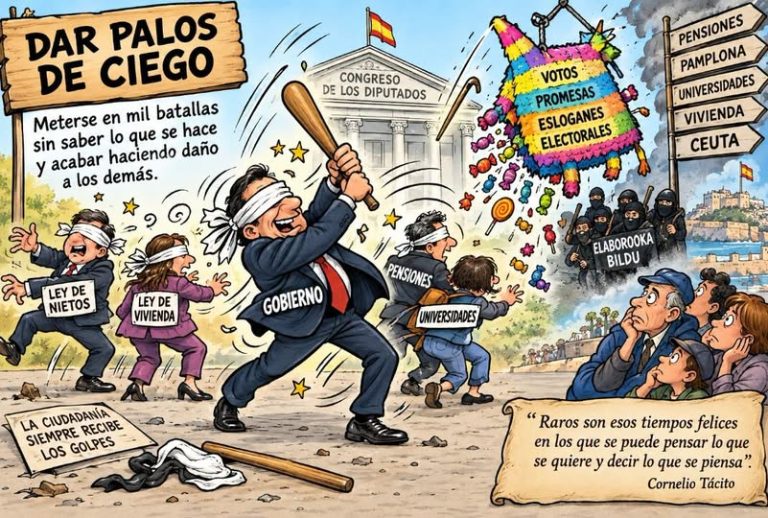 DAR PALOS DE CIEGO