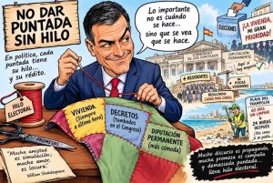 NO DAR PUNTADA SIN HILO